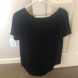Black hi lo tunic